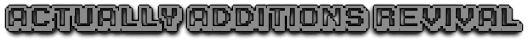 Actually Additions Revival