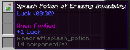 Splash Potion of Erasing Invisibility