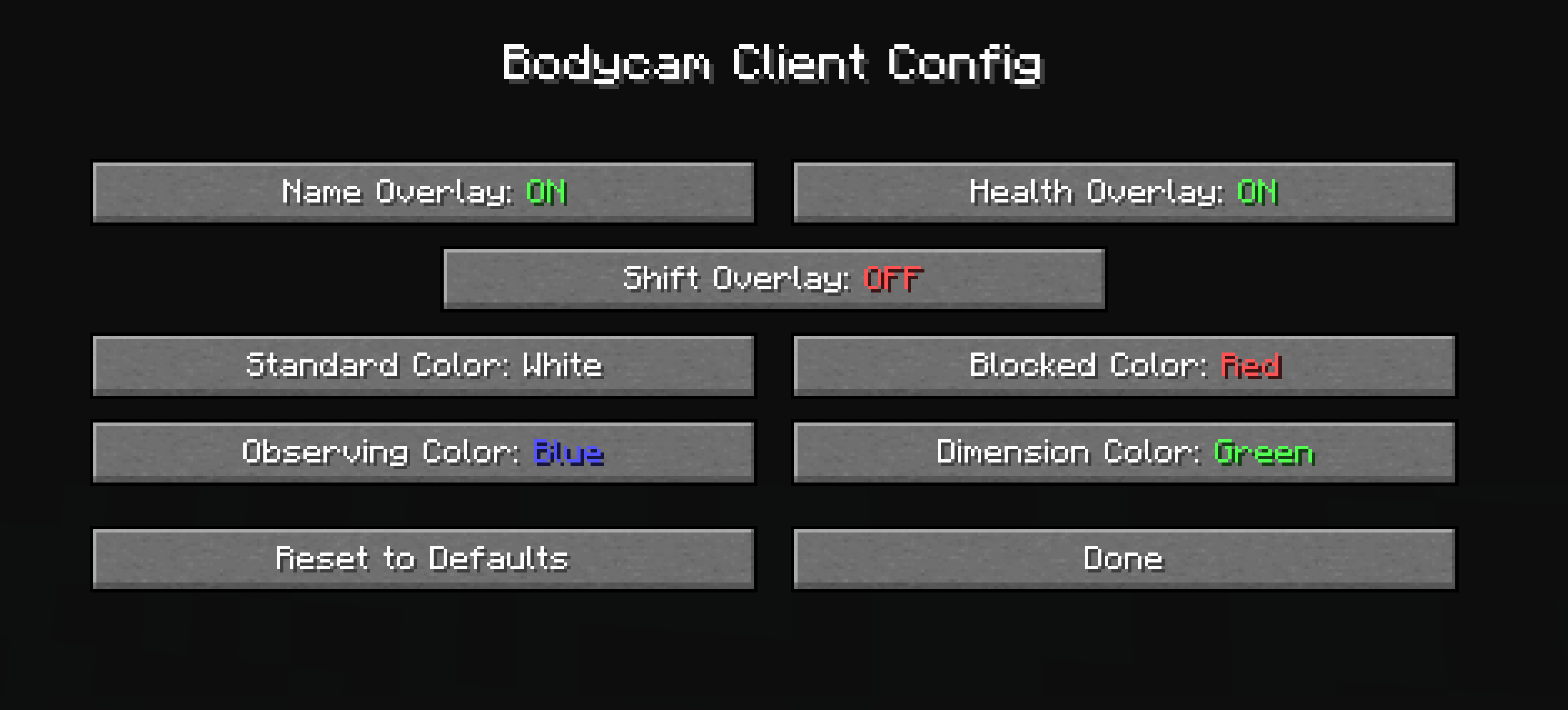 Client Config