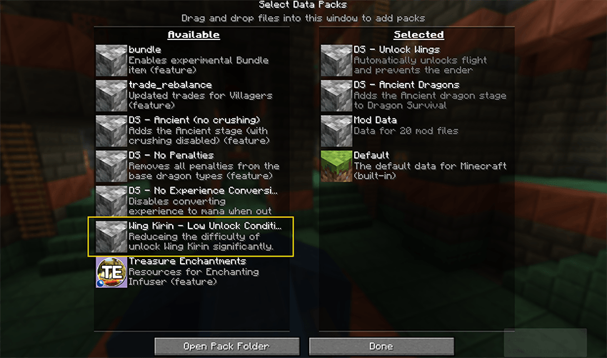 Low Unlock Condition Datapack