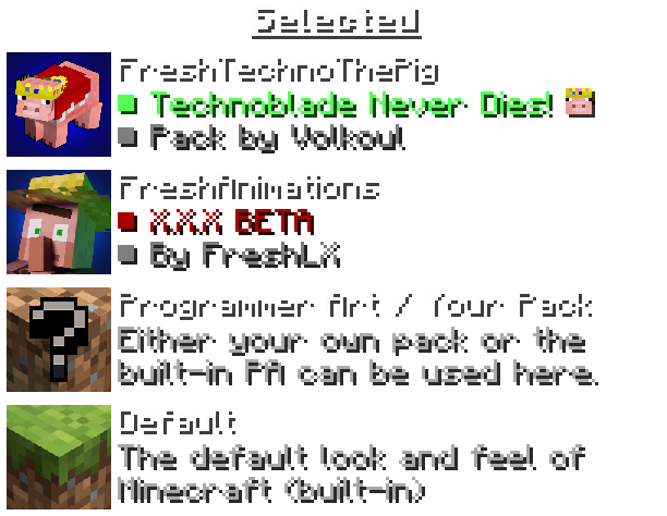 Proper Resource Pack Order