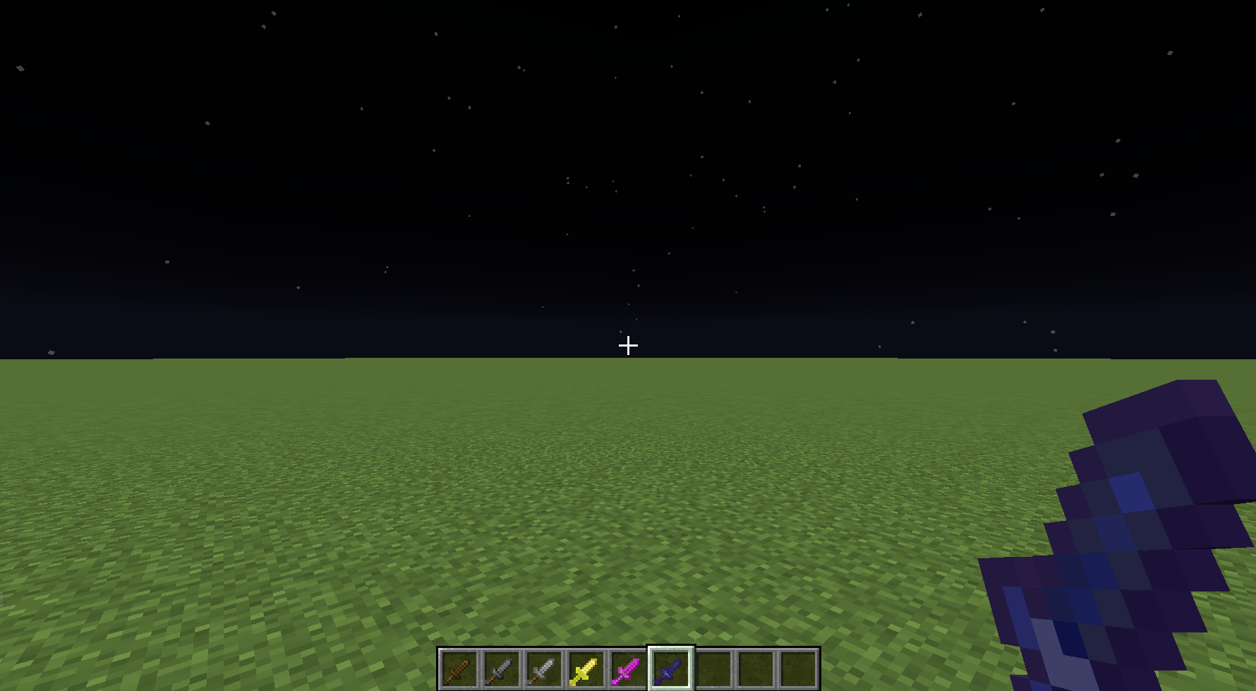 This is with the colored swords Resource pack.