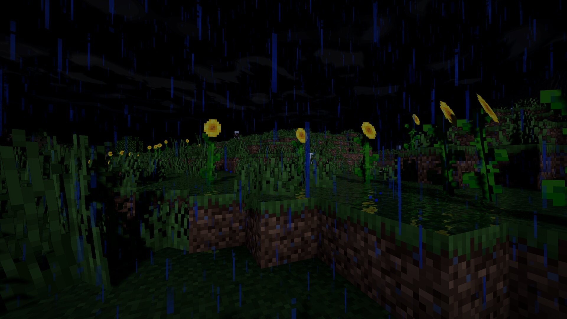 Raining night reflections