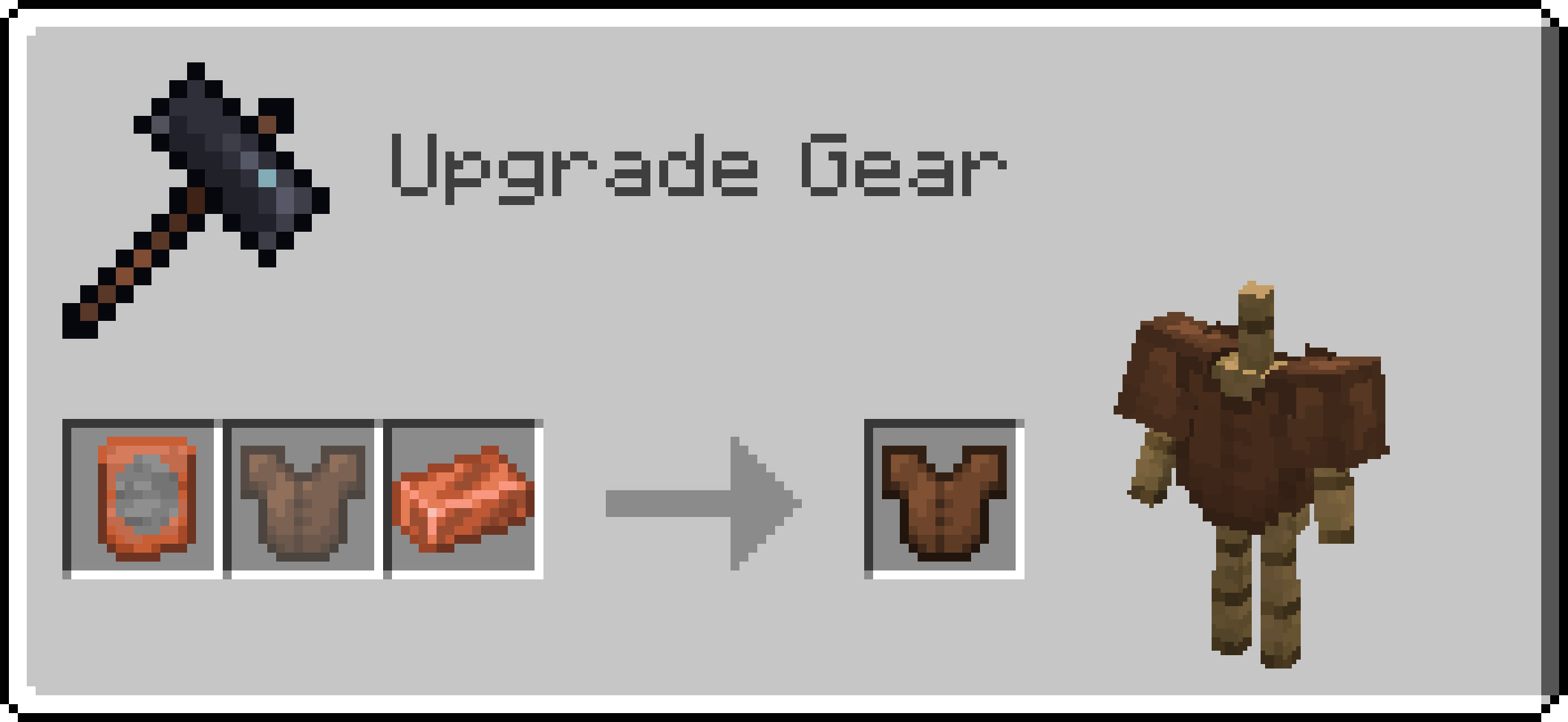 This gif shows the smithing recipes