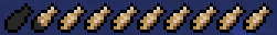 Close up of the cod hunger bar sprites