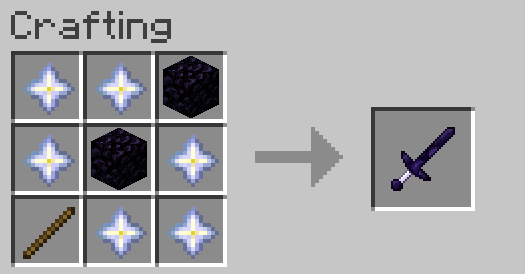 Obsidian Sword Crafting Grid
