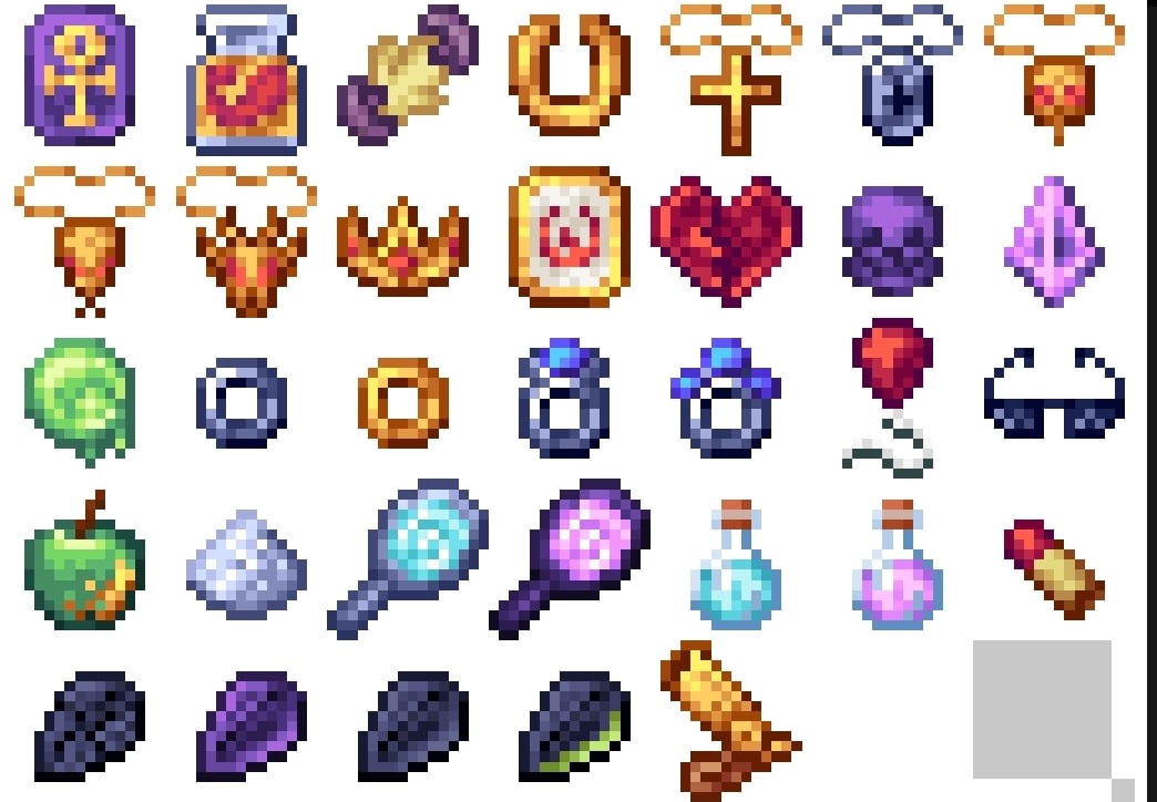 A retextured version of the Bountiful Baubles items.