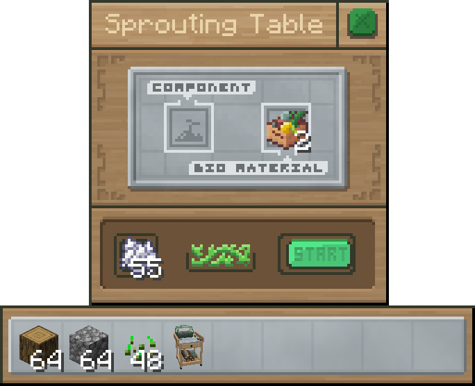 Bio Material Crafting