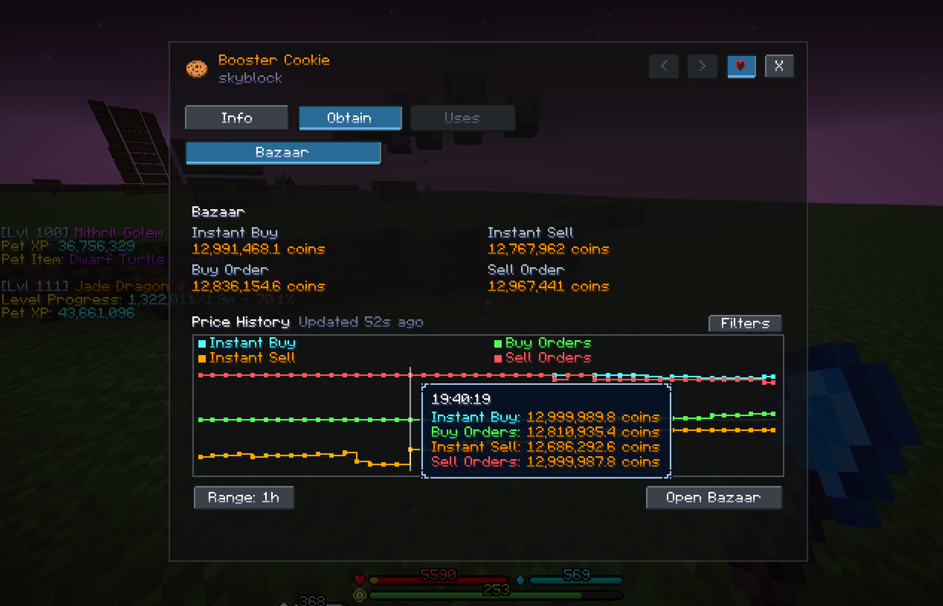 Skysoft Items Bazaar History