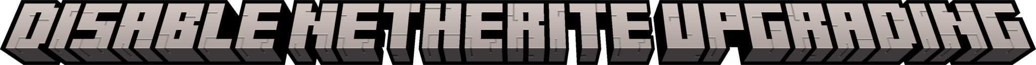 Disable Netherite Upgrading Title