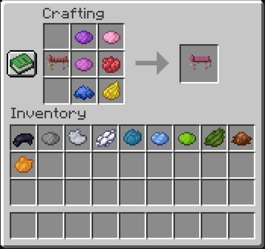 Cat Armor Dye Crafting Recipe