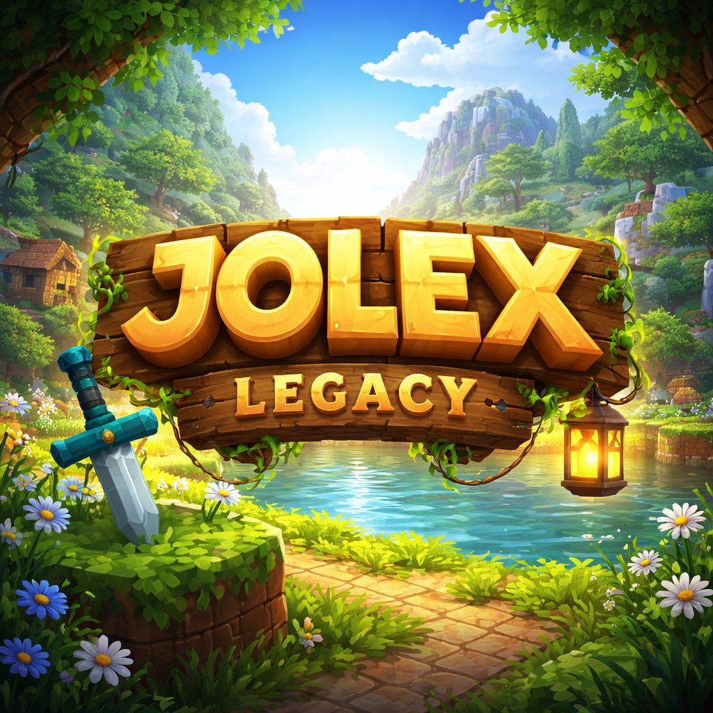 Server name placed within a mountainous landscape