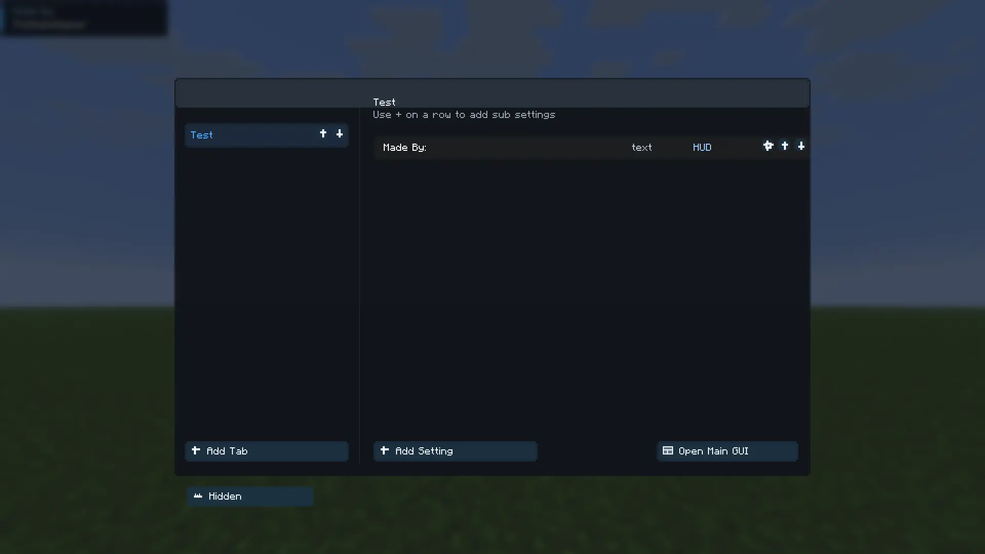 The main UI