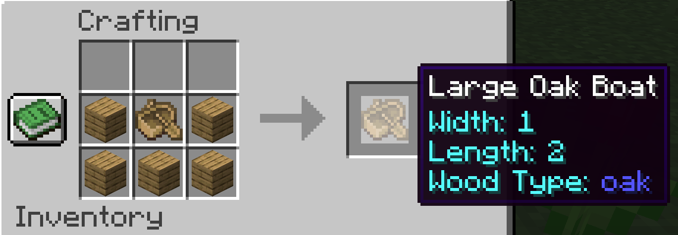Large Boat Crafting Recipe