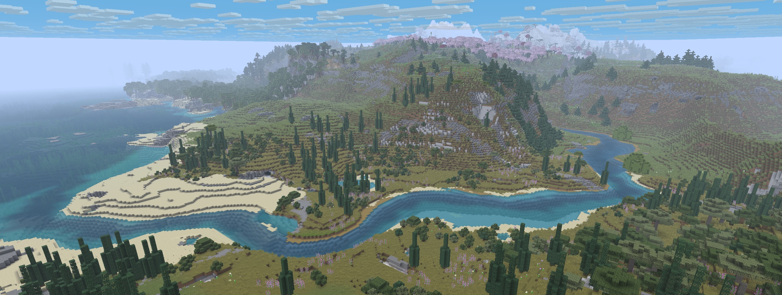 Example World-Gen with Valley + Other Mods