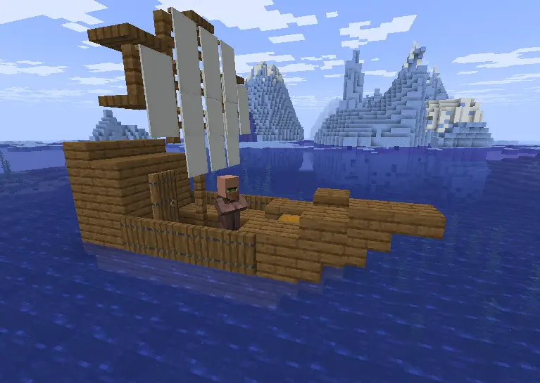 small villager boat