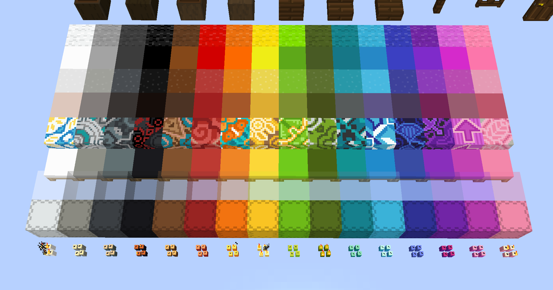 SharkoCraft all colored blocks (as of 0.1.0)