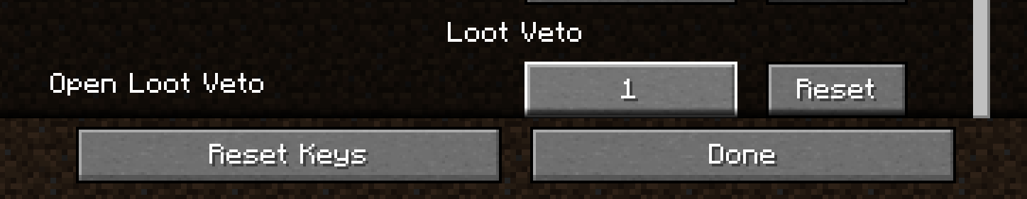 Customize button