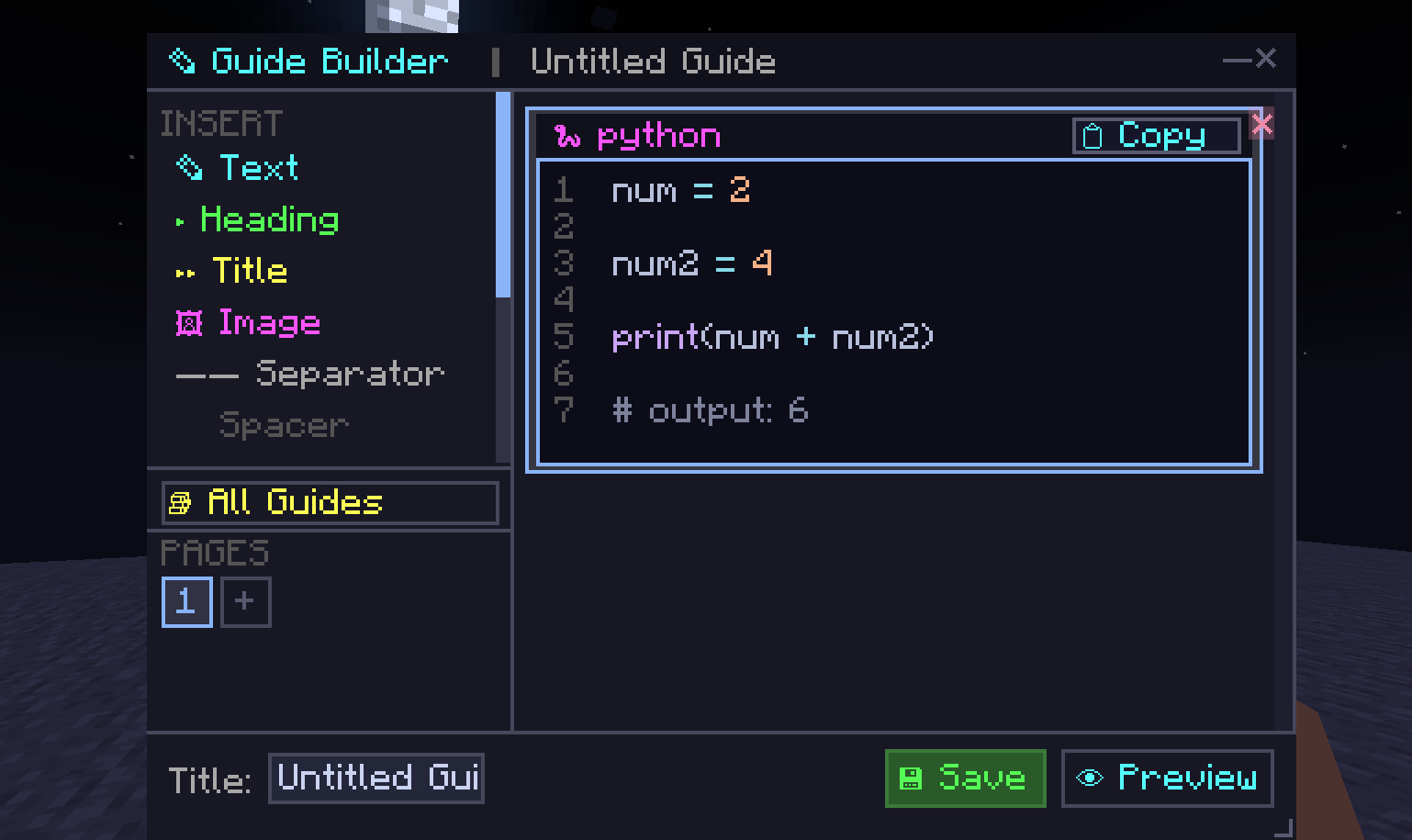 Guide Bilder