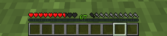 Changes the color of the hunger bar to gray