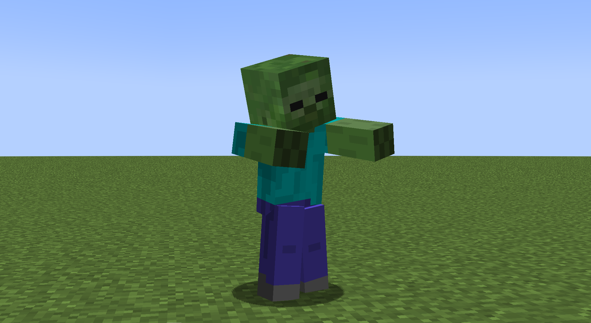(Currently retains the default zombie texture.)