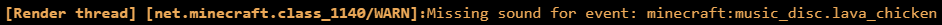 Error message