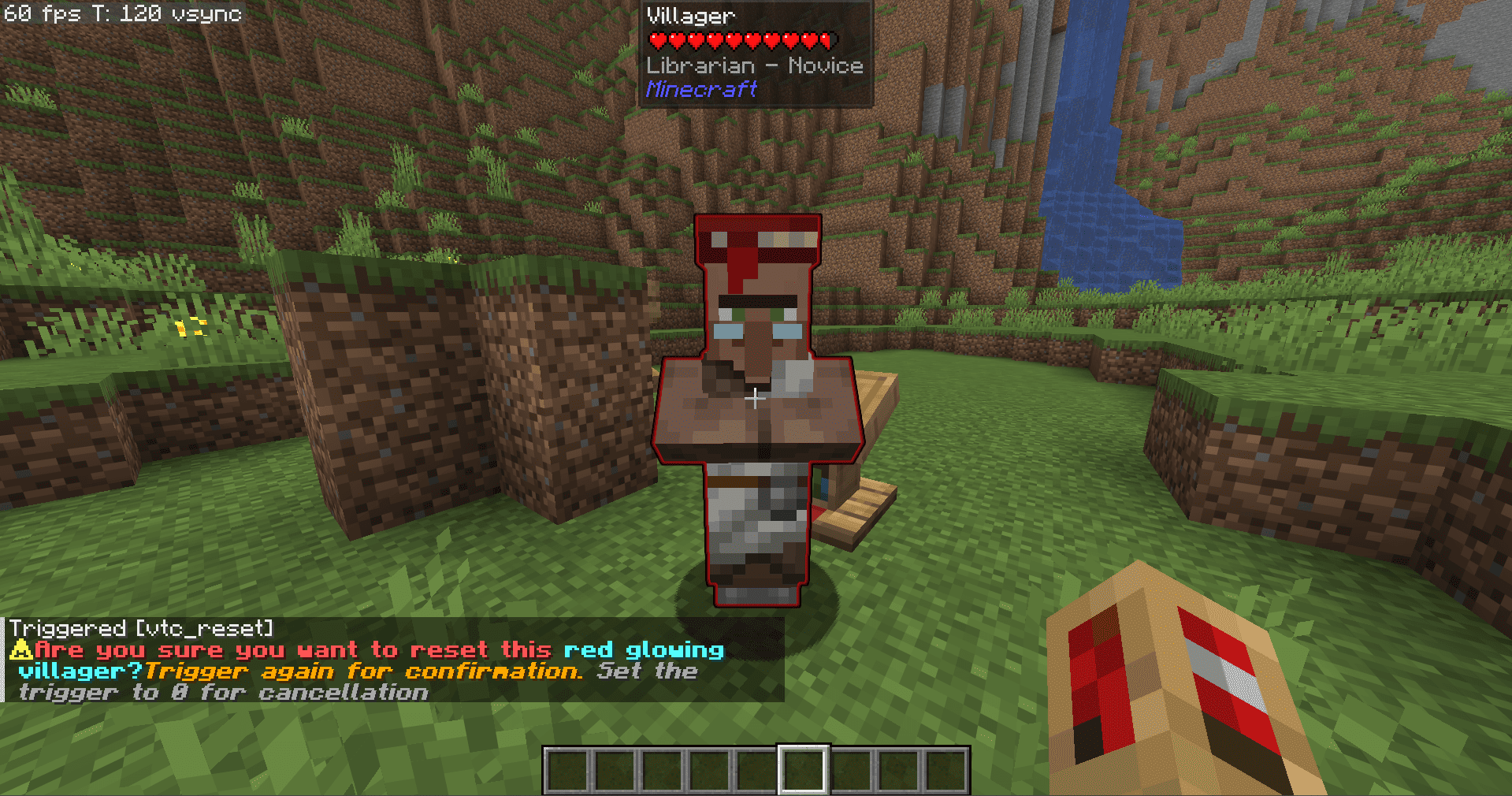 Resetting a villager