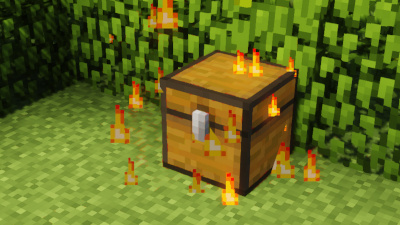 loot chest inside a maze