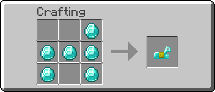 Diamond Horse Armor crafting recipe