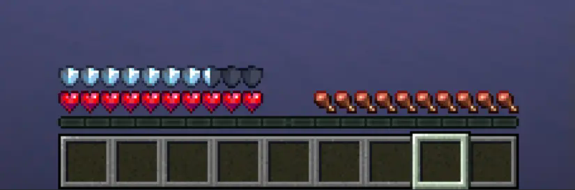 Amor, health and hunger bar resprites (note the more detailed empty containers)