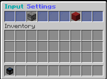 展示输入设置 GUI 的图片