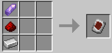 Crafting recipe of a locator terminal screen