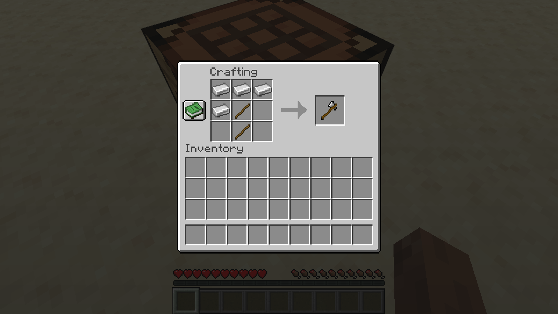 crafting Viking axe iron