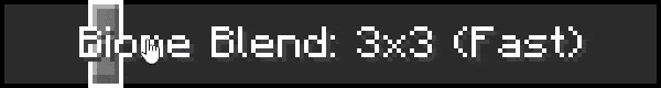 A screenshot of the "Biome Blend" slider with improved snapping.