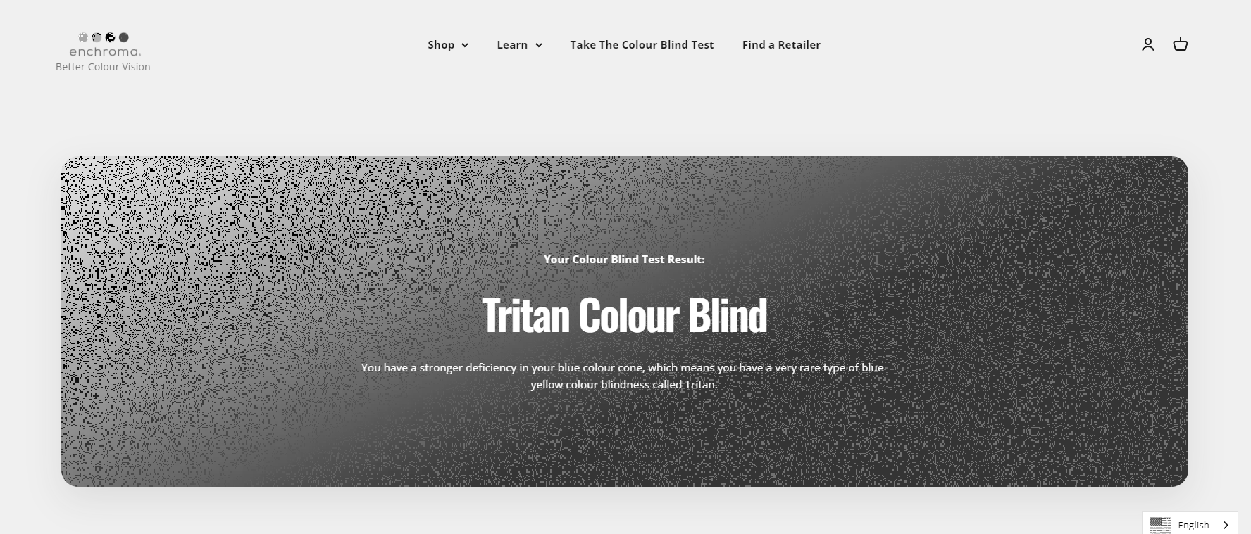 mono-tritanopia ishihara plate test result