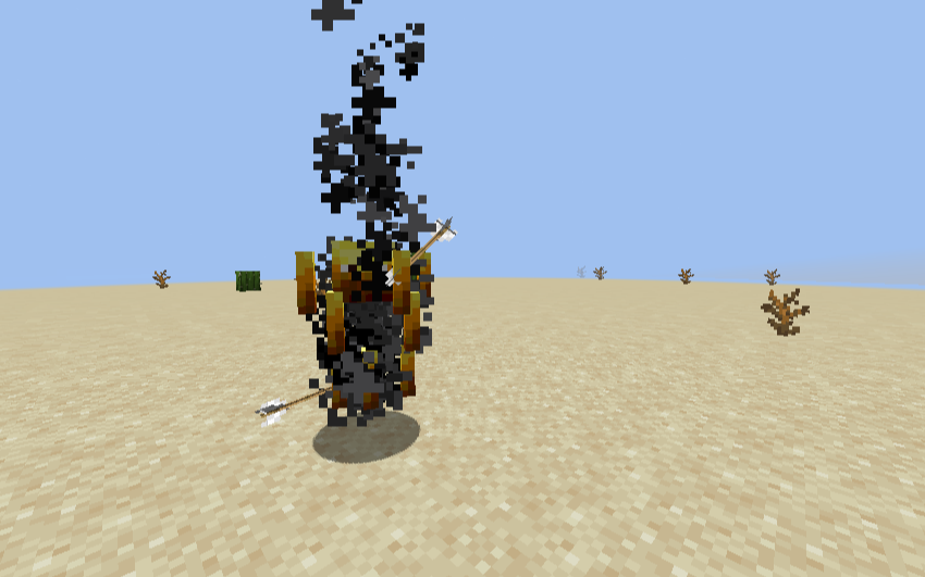 A blaze with arrows attached to it