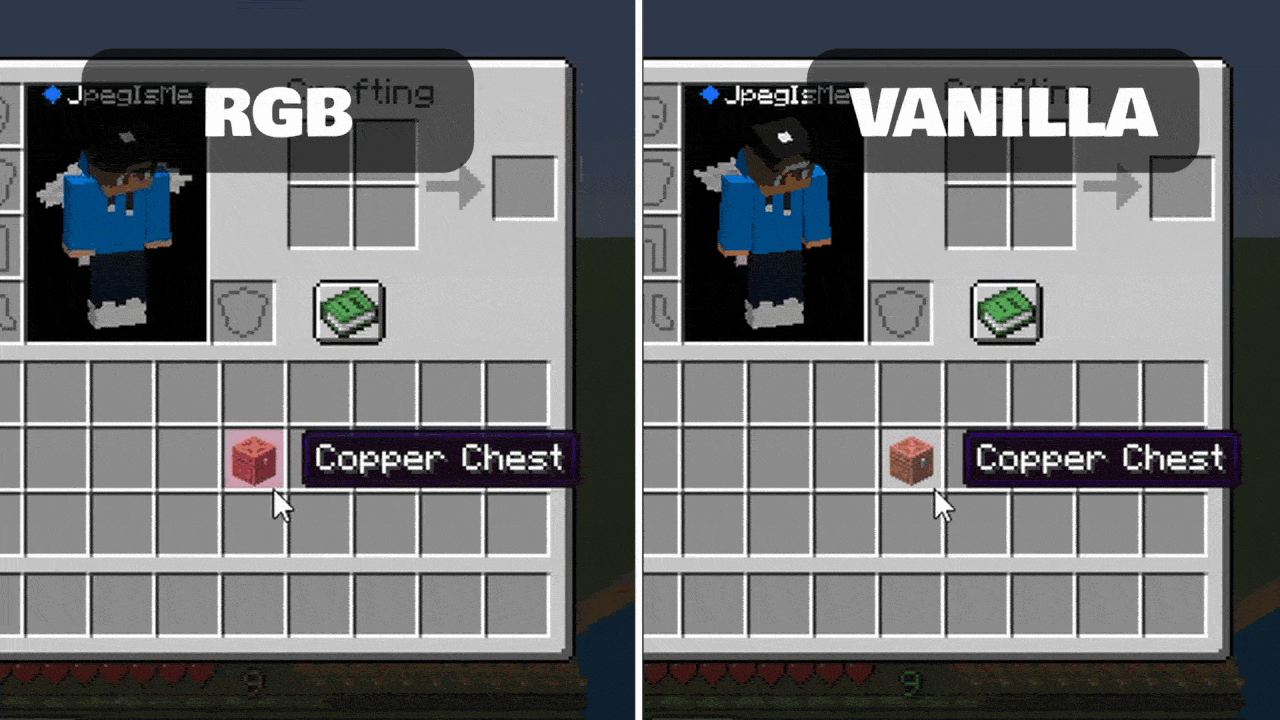 RGB vs Vanilla Comparison