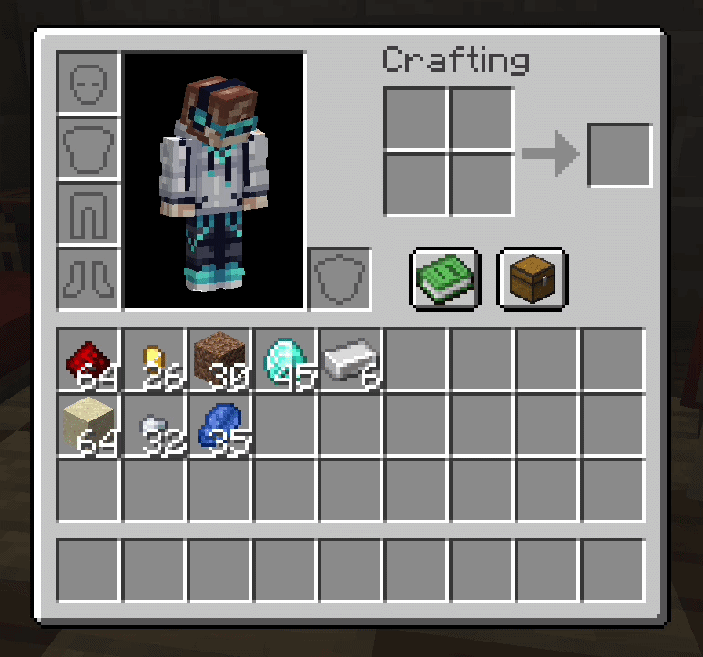 Button added to the inventory