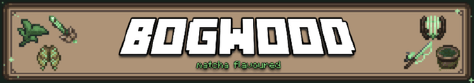 Bogwood matcha flavoured title image