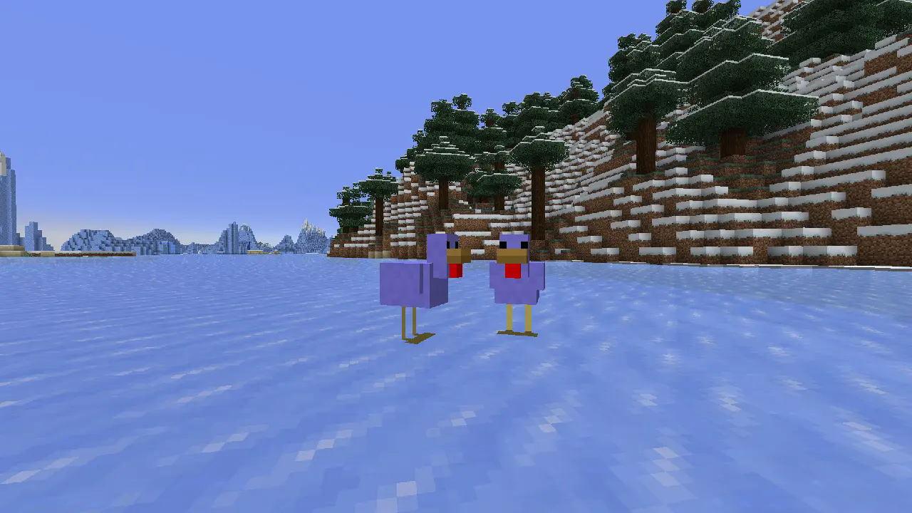 The cold chickens with the warm pig to porse resource pack