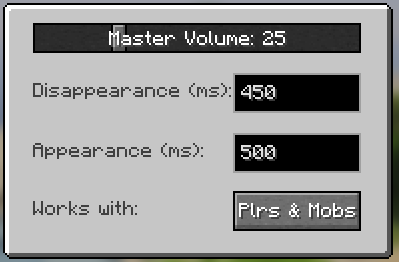 config screen