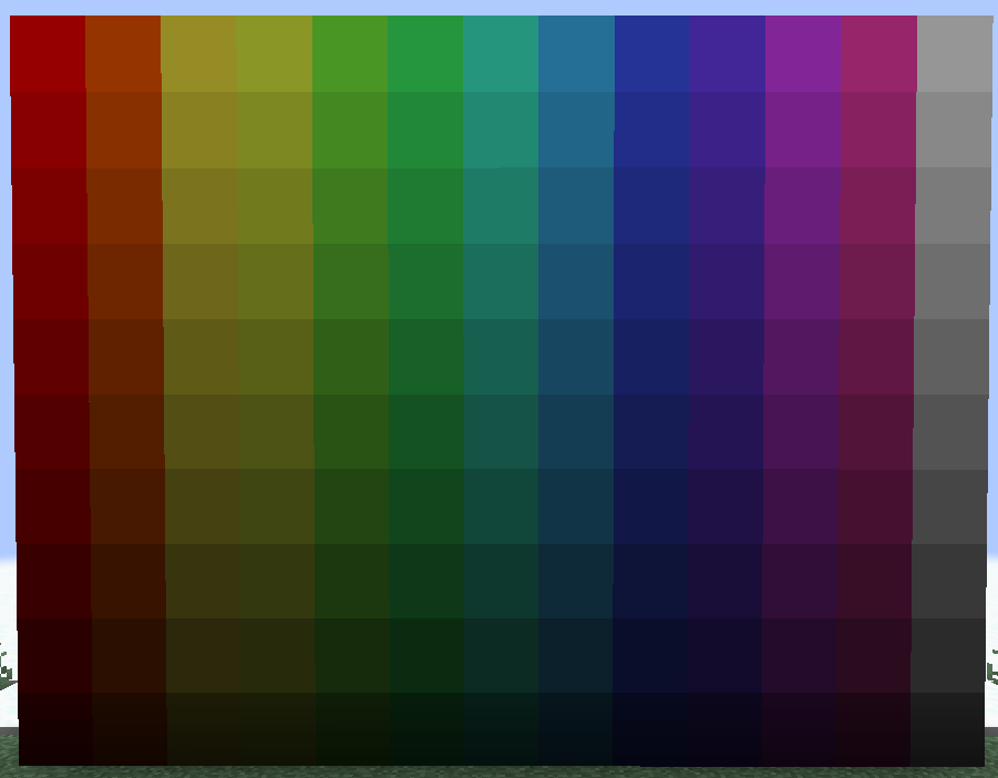 Some of the hues from the mod :)