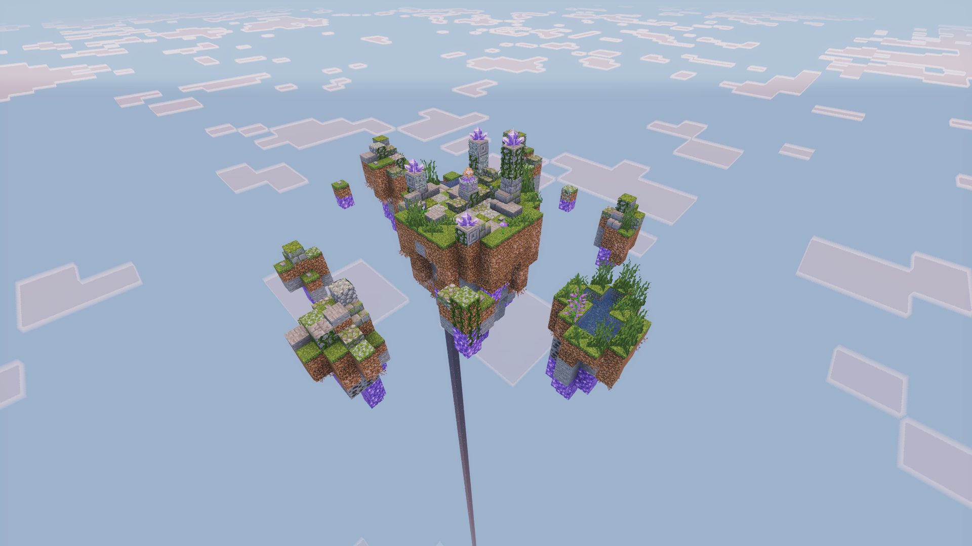 "A place in the skies" (photographed with the Visual Vibrance shaderpack)
