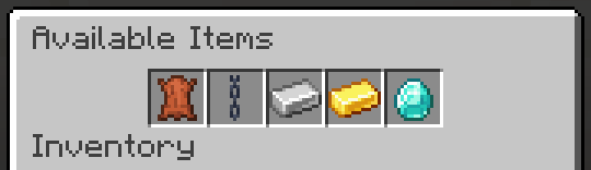 耐瑟里特盔甲可以转换回皮革、锁甲、铁、金和钻石