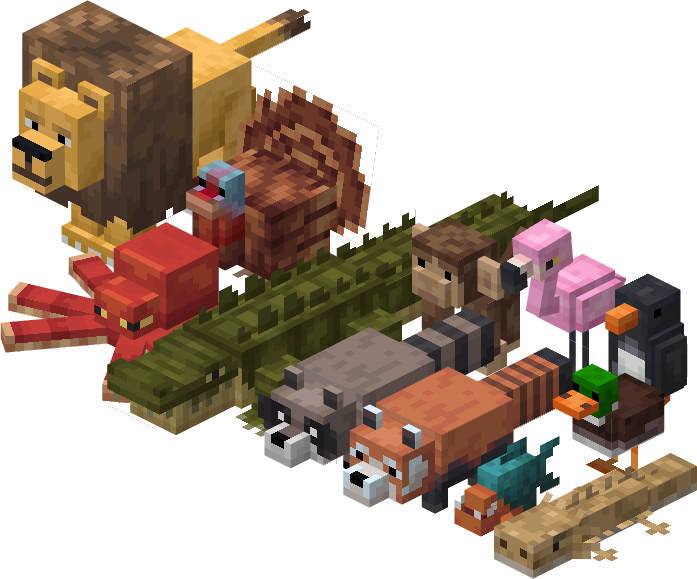 An image of all the mobs