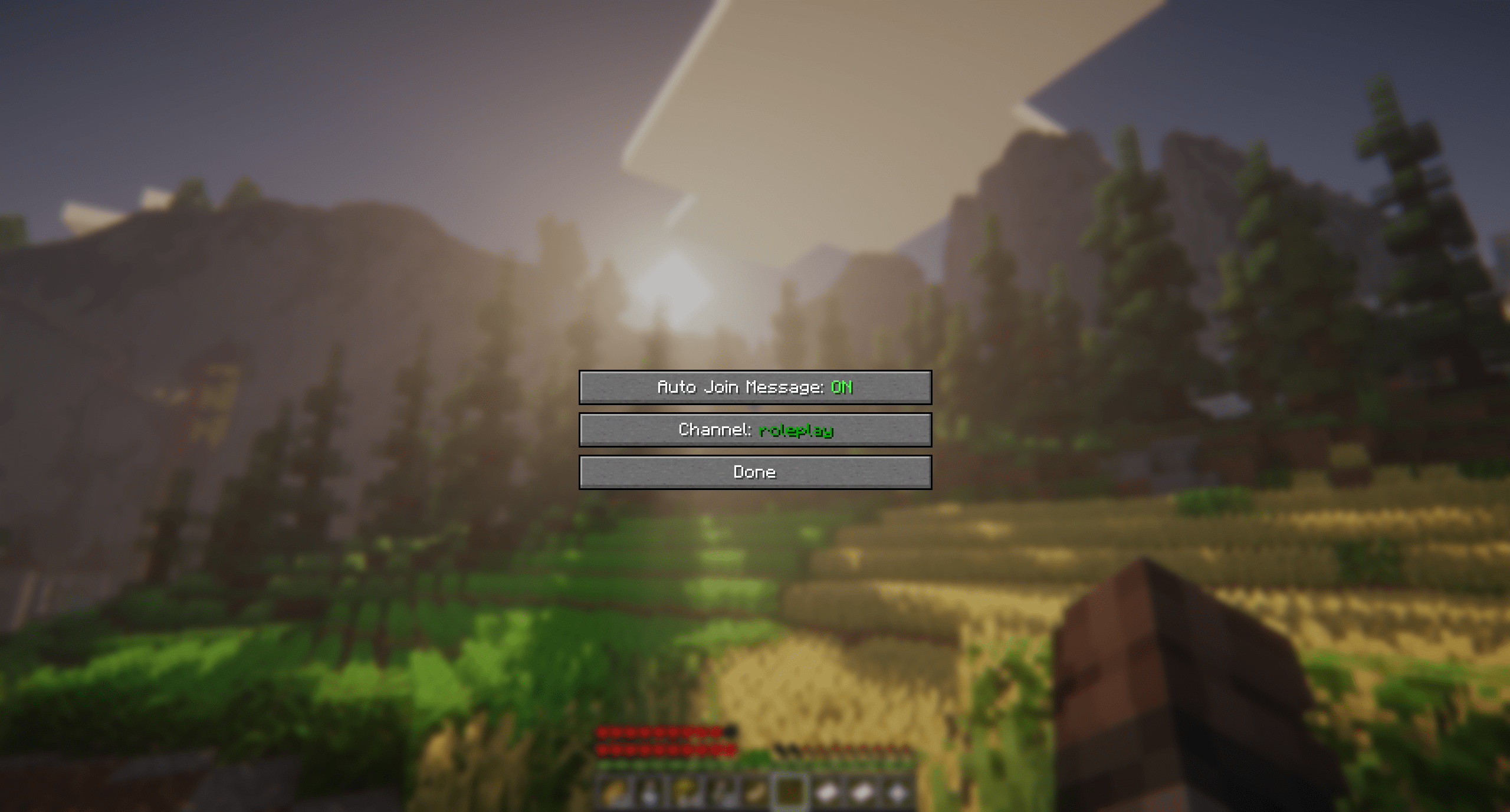 Configure via ModMenu mod