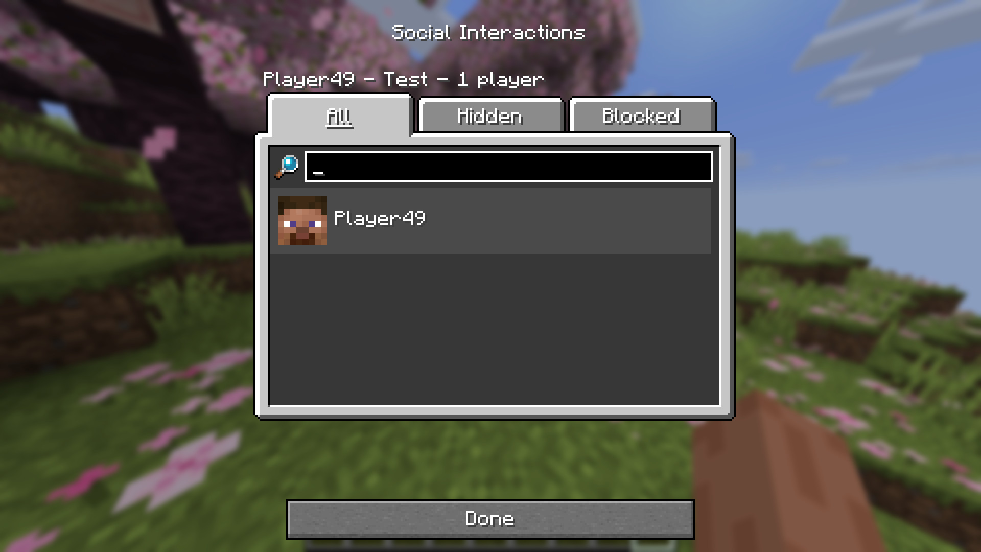 A screenshot of the improved "Social Interactions" screen.