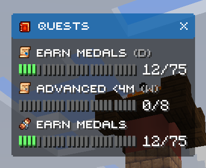 Questing widget