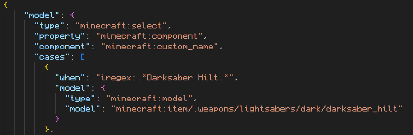 Regular expression allowing for any character to surround "Darksaber Hilt"