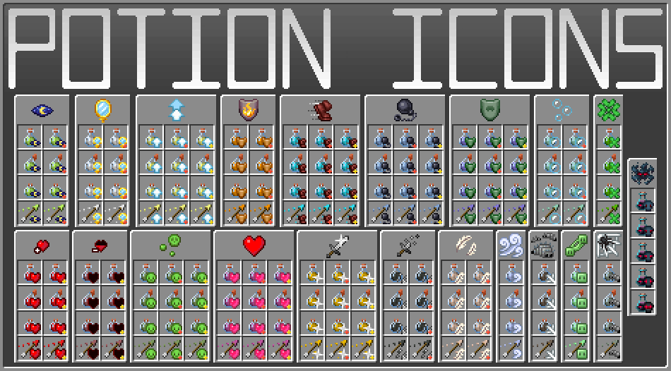All Potions and their Icons